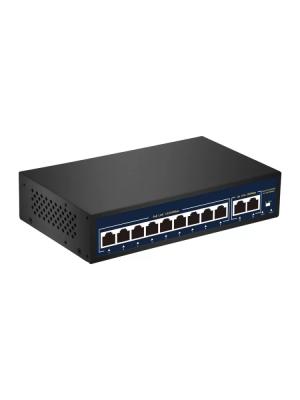 Коммутатор PoE GROS F092 11-ти портовый неуправляемый 